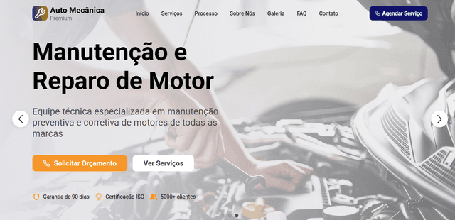 Site para uma Oficina Mecânica